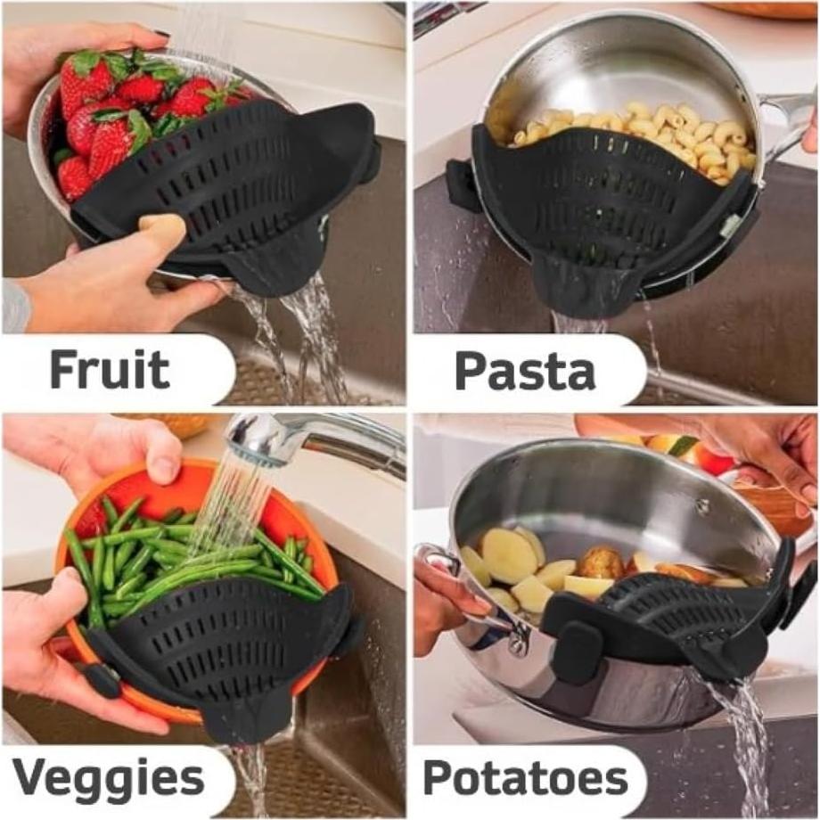 Juego de coladores de pasta y embudo LYCIAN WAY 3 piezas