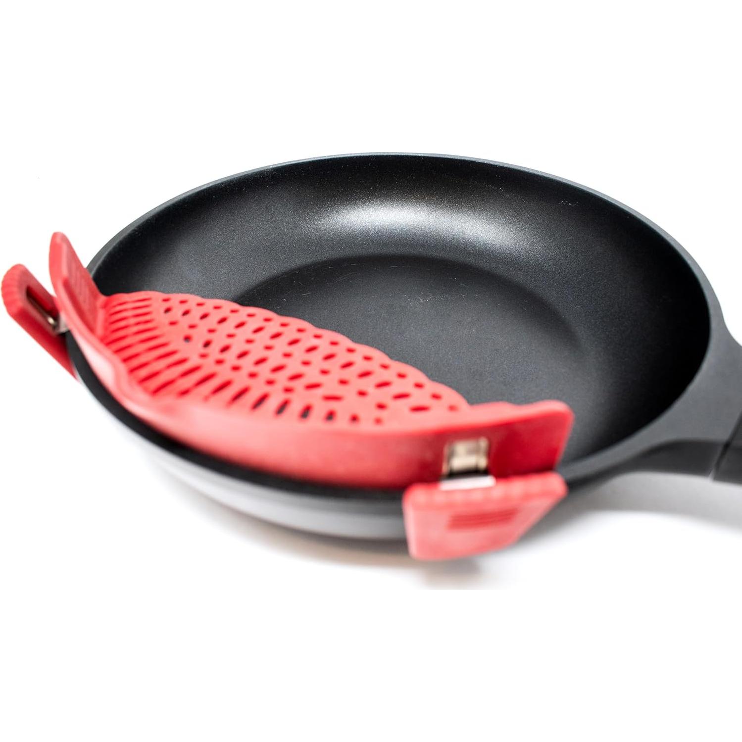 Colador de Silicona Norpro 23.5 cm Rojo Práctico