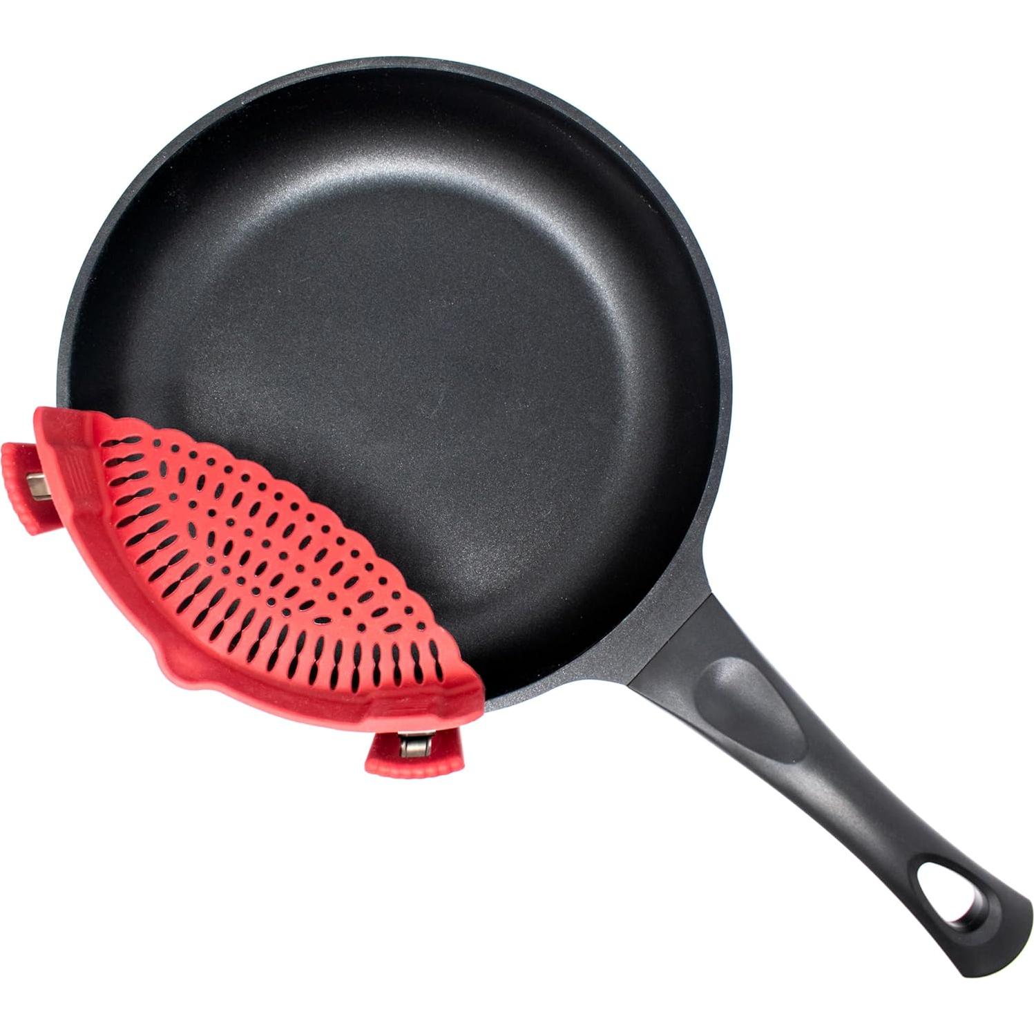 Colador de Silicona Norpro 23.5 cm Rojo Práctico