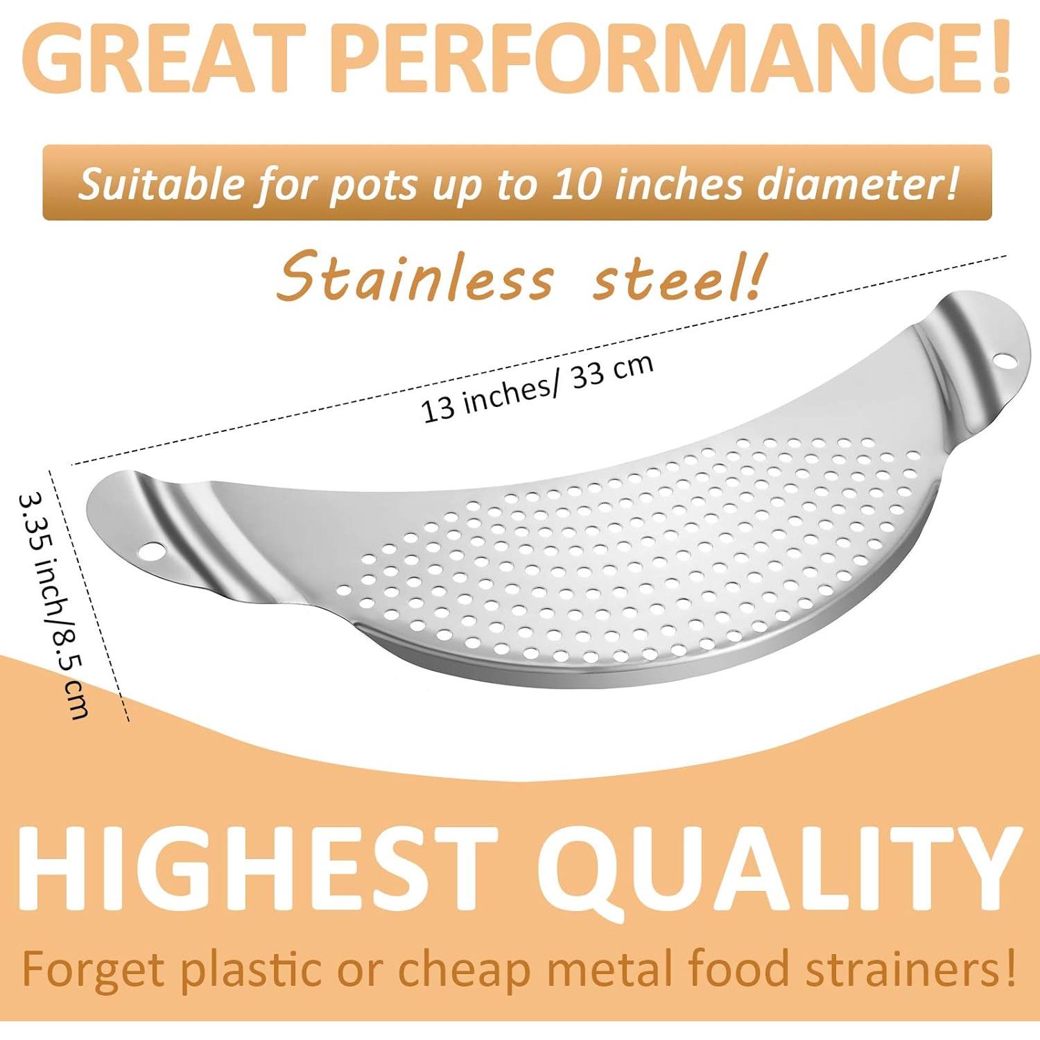 Colador de Olla Boao Acero Inoxidable 25.4 cm Doble Mango