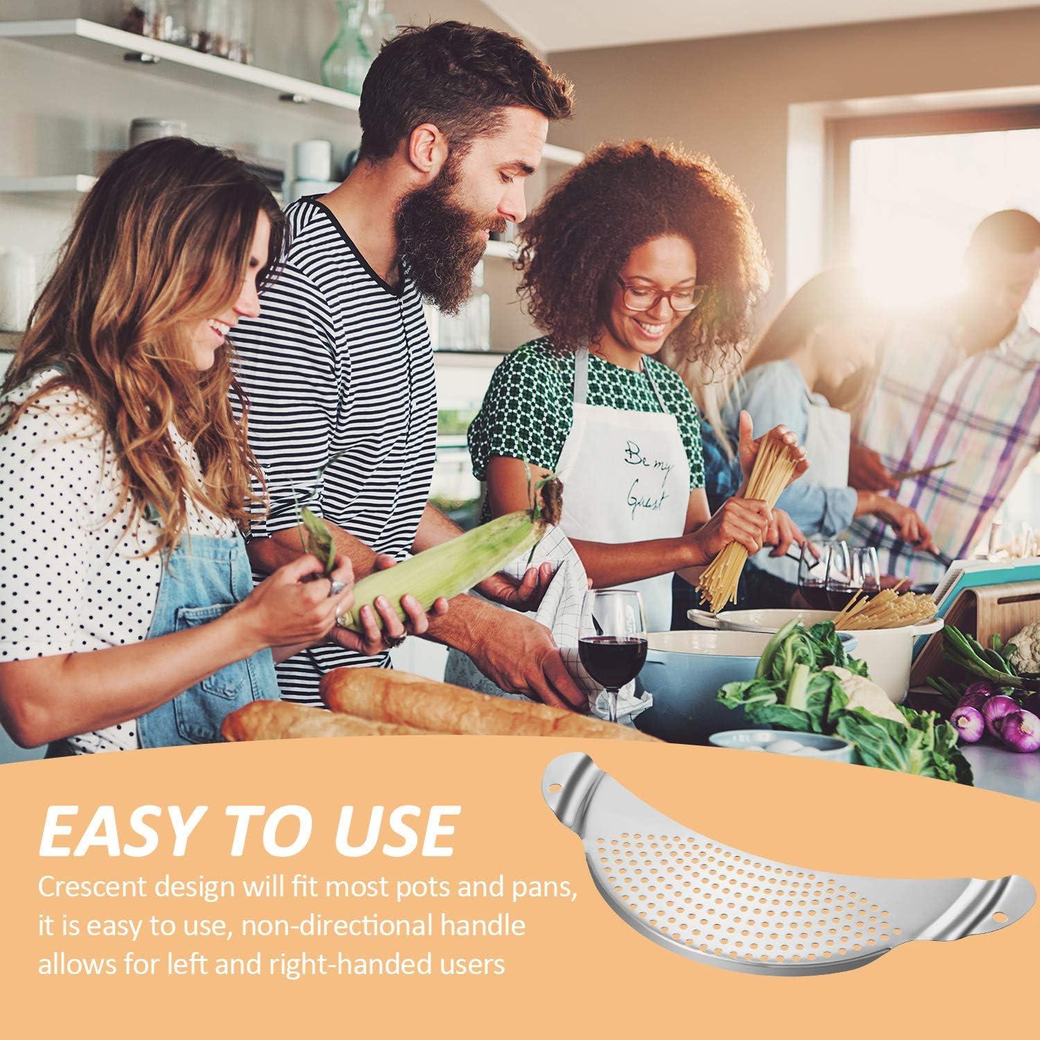 Colador de Olla Boao Acero Inoxidable 25.4 cm Doble Mango