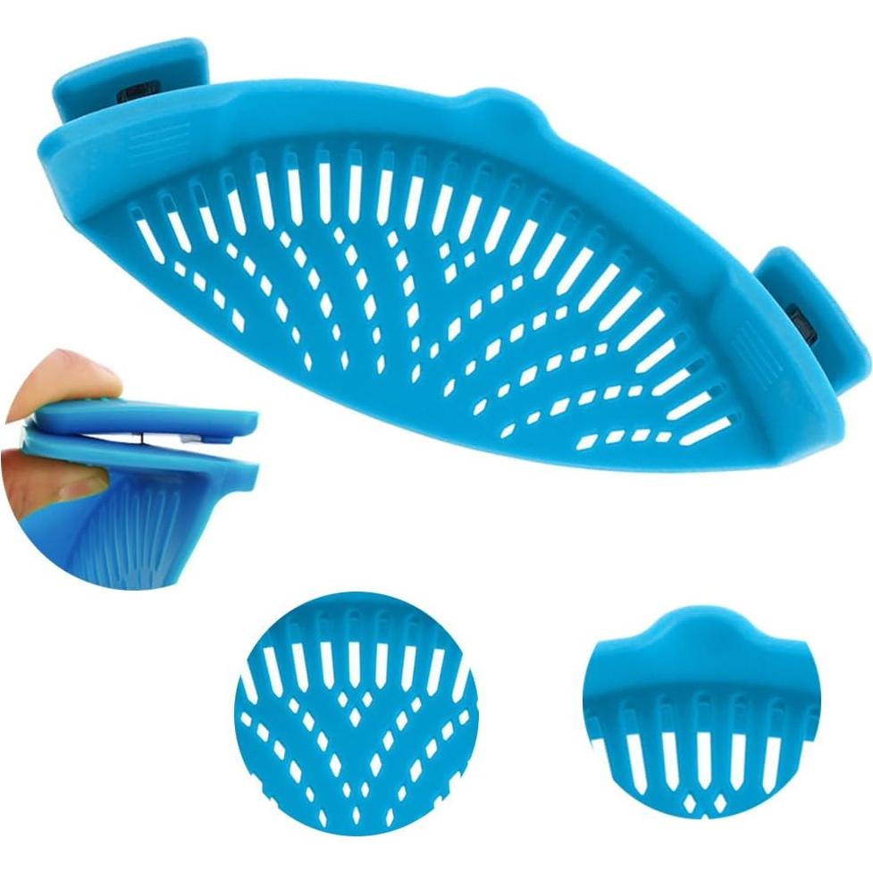 Colador Clip-on DaKuan 2 Piezas Silicona Resistente al Calor