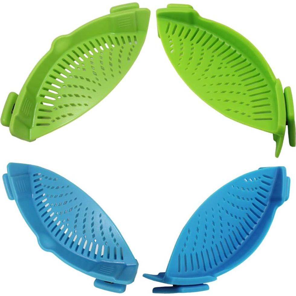 Colador Clip-on DaKuan 2 Piezas Silicona Resistente al Calor