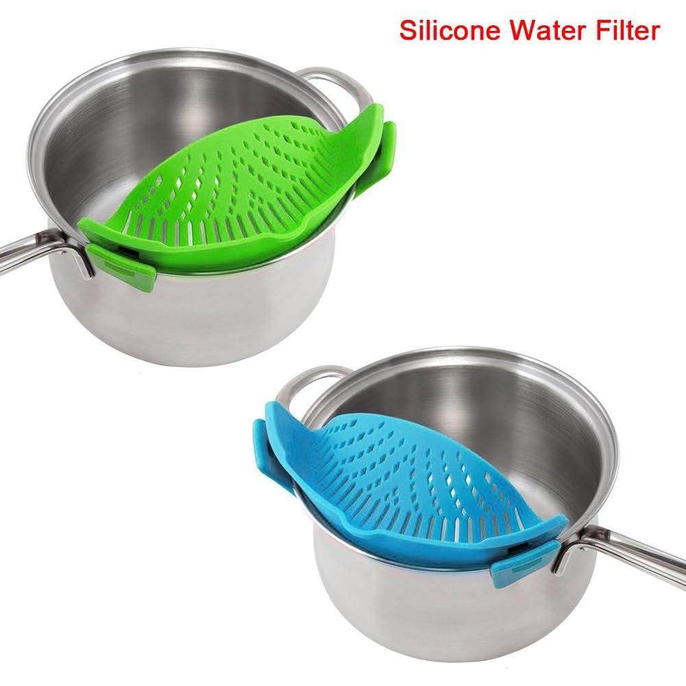Colador Clip-on DaKuan 2 Piezas Silicona Resistente al Calor