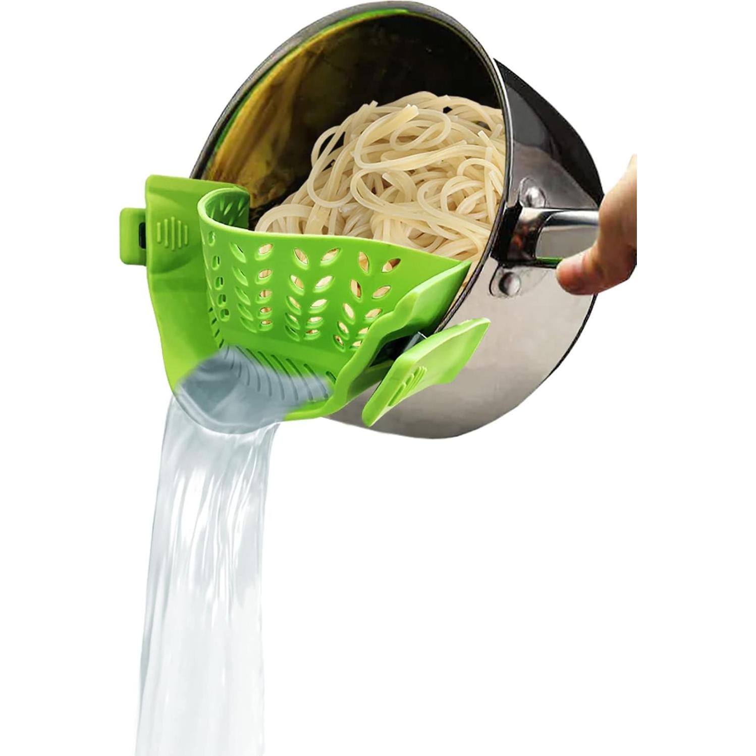 Colador de Silicona Latchlok Verde 22,86x10,16 cm