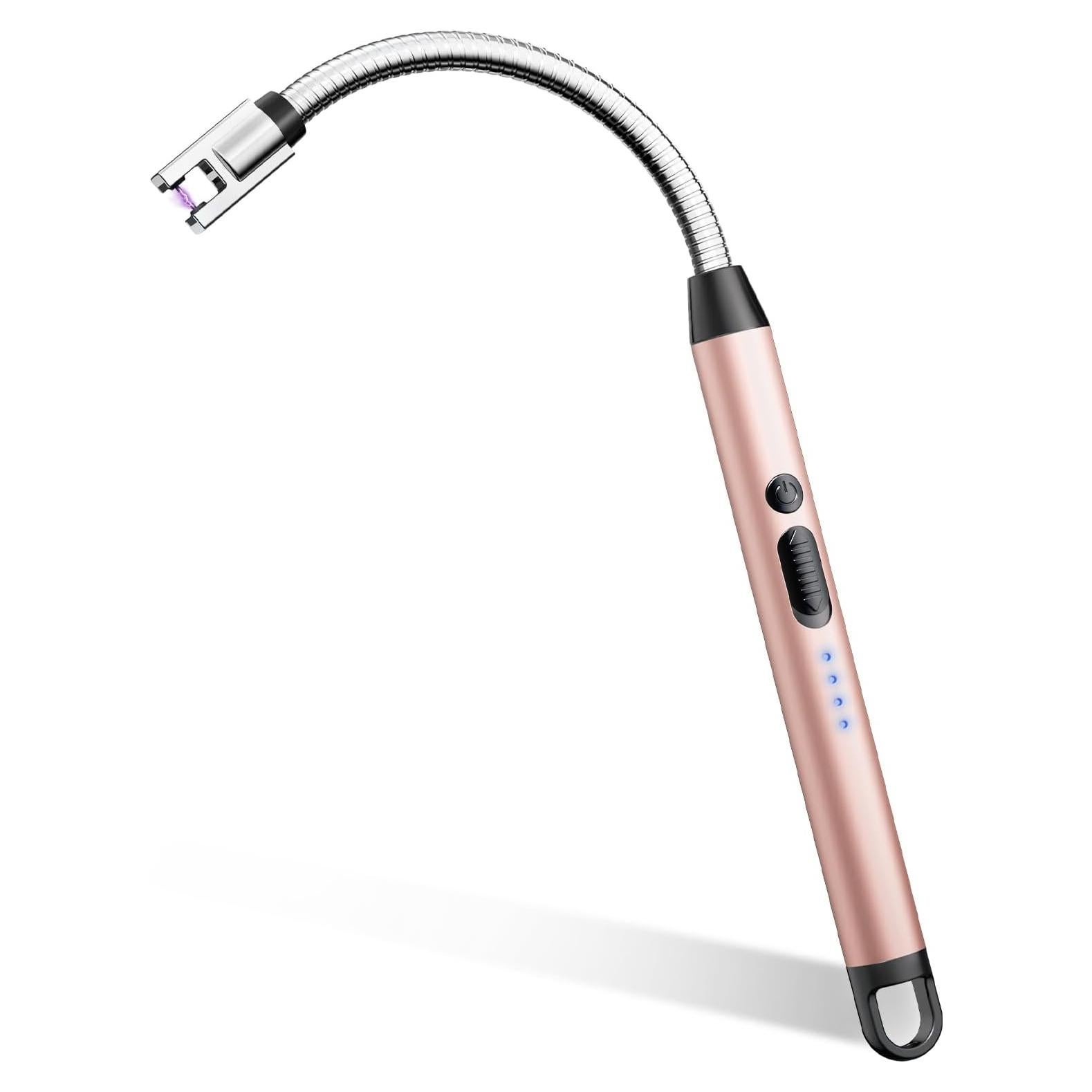 Encendedor Eléctrico AJIJING Oro Rosa Recargable USB Tipo-C