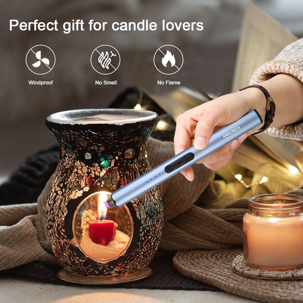 Encendedor Eléctrico Recargable ARECTECH Tipo-C Azul