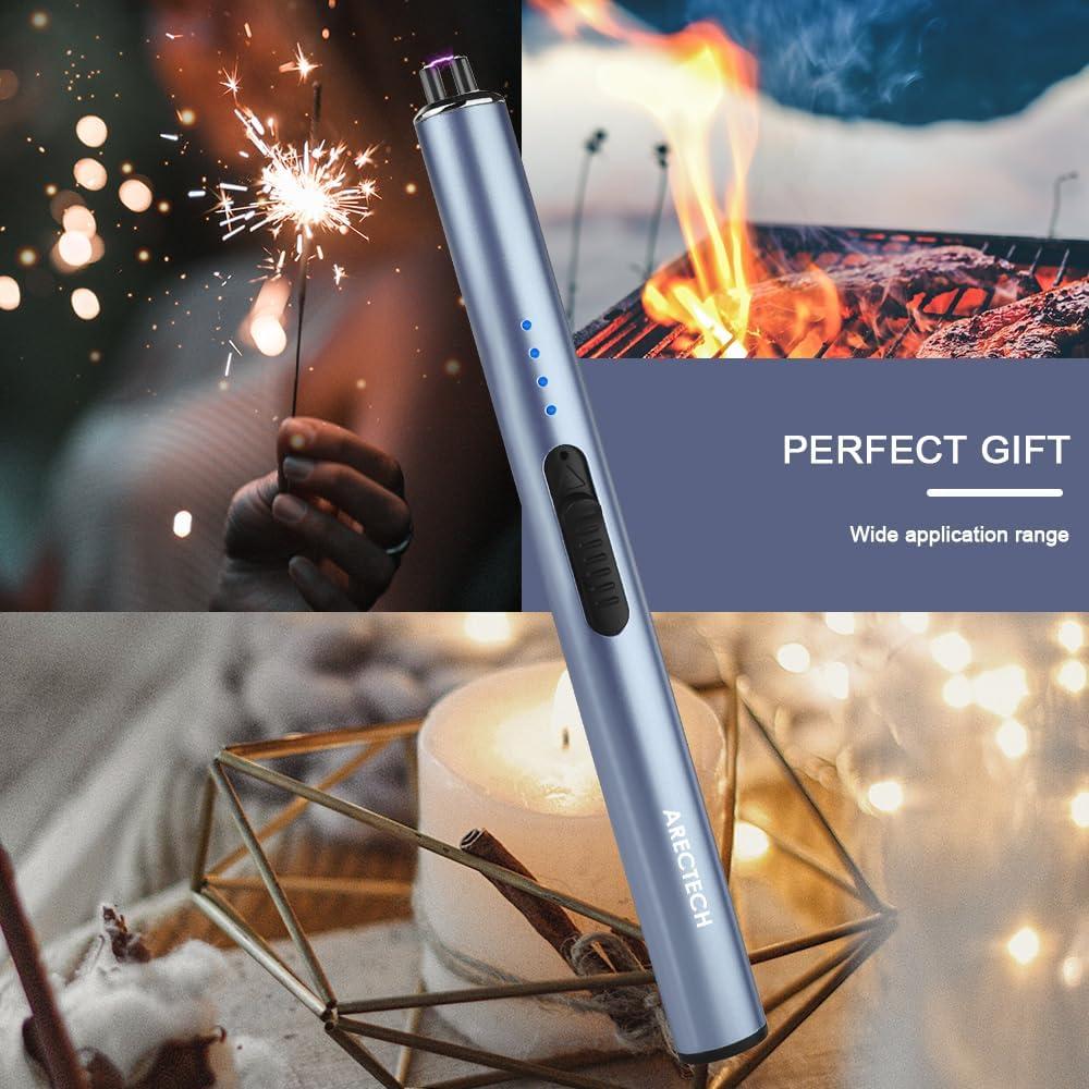 Encendedor Eléctrico Recargable ARECTECH Tipo-C Azul