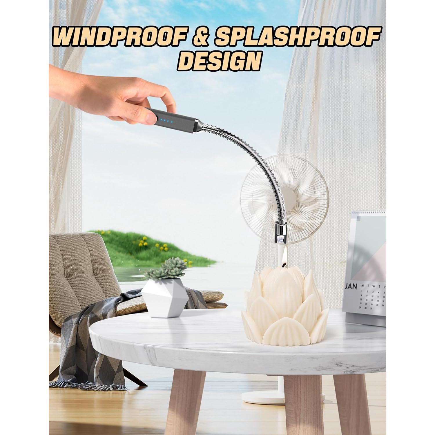 Encendedor Eléctrico Gcldy G12 Recargable USB a Prueba de Viento