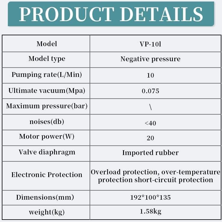 Bomba de Vacío LABHOUSE VP-30L 30L/min Sin Aceite