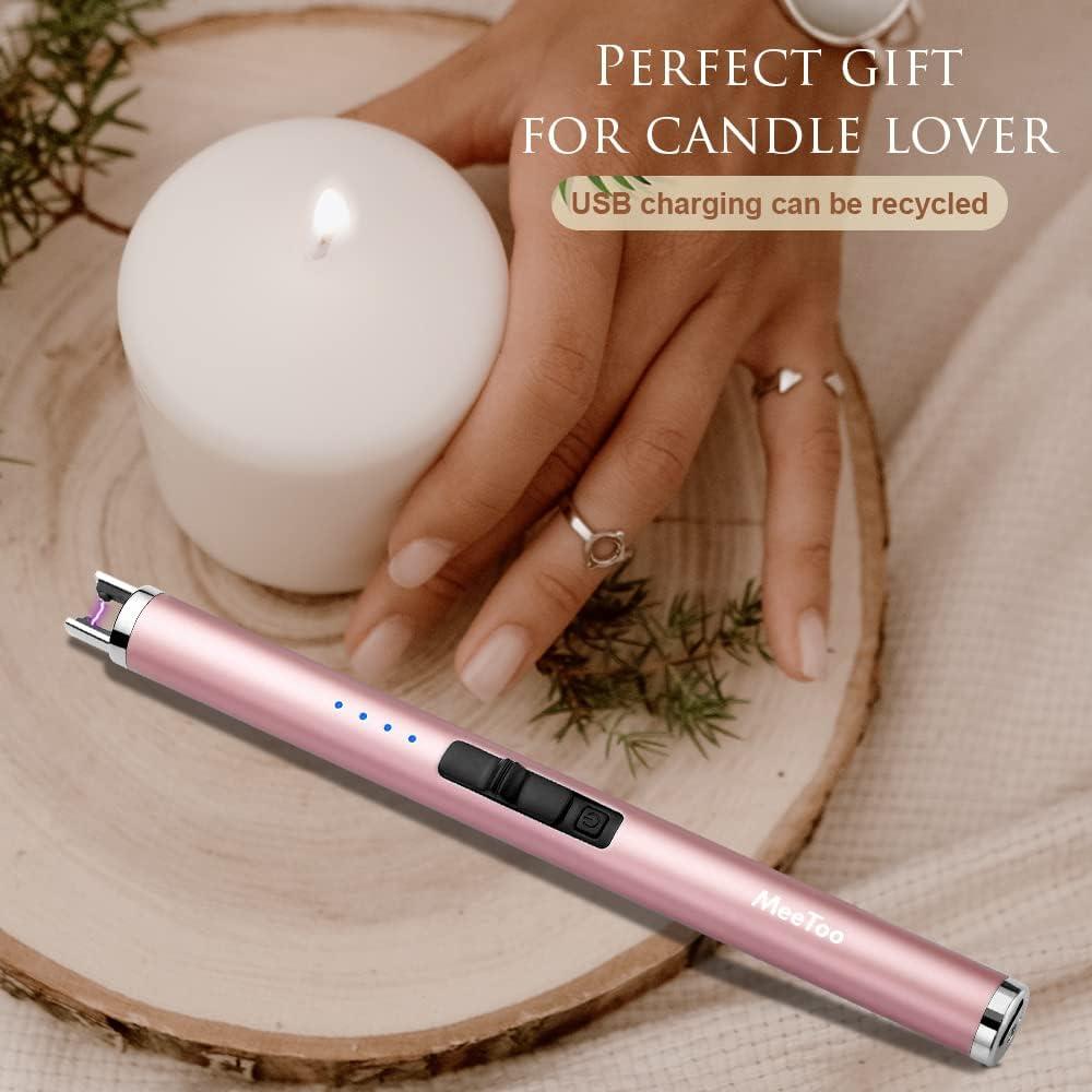 Encendedor Eléctrico MeeToo USB Recargable Oro Rosa