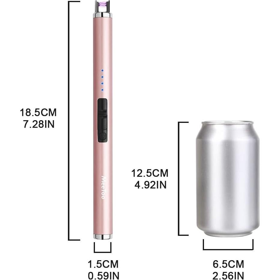 Encendedor Eléctrico MeeToo USB Recargable Oro Rosa