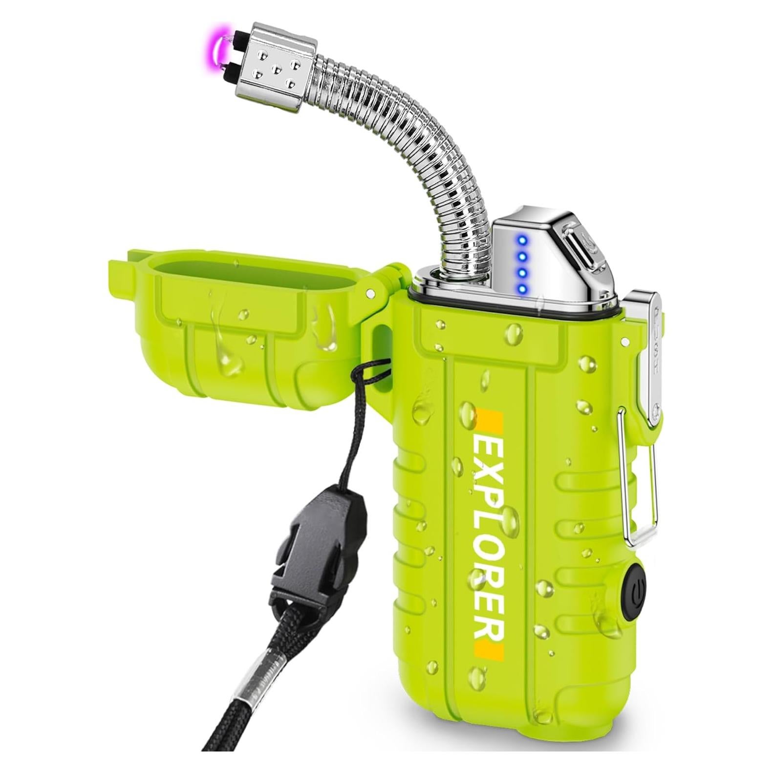 Encendedor Eléctrico Laffizz USB Recargable Impermeable 5,08cm