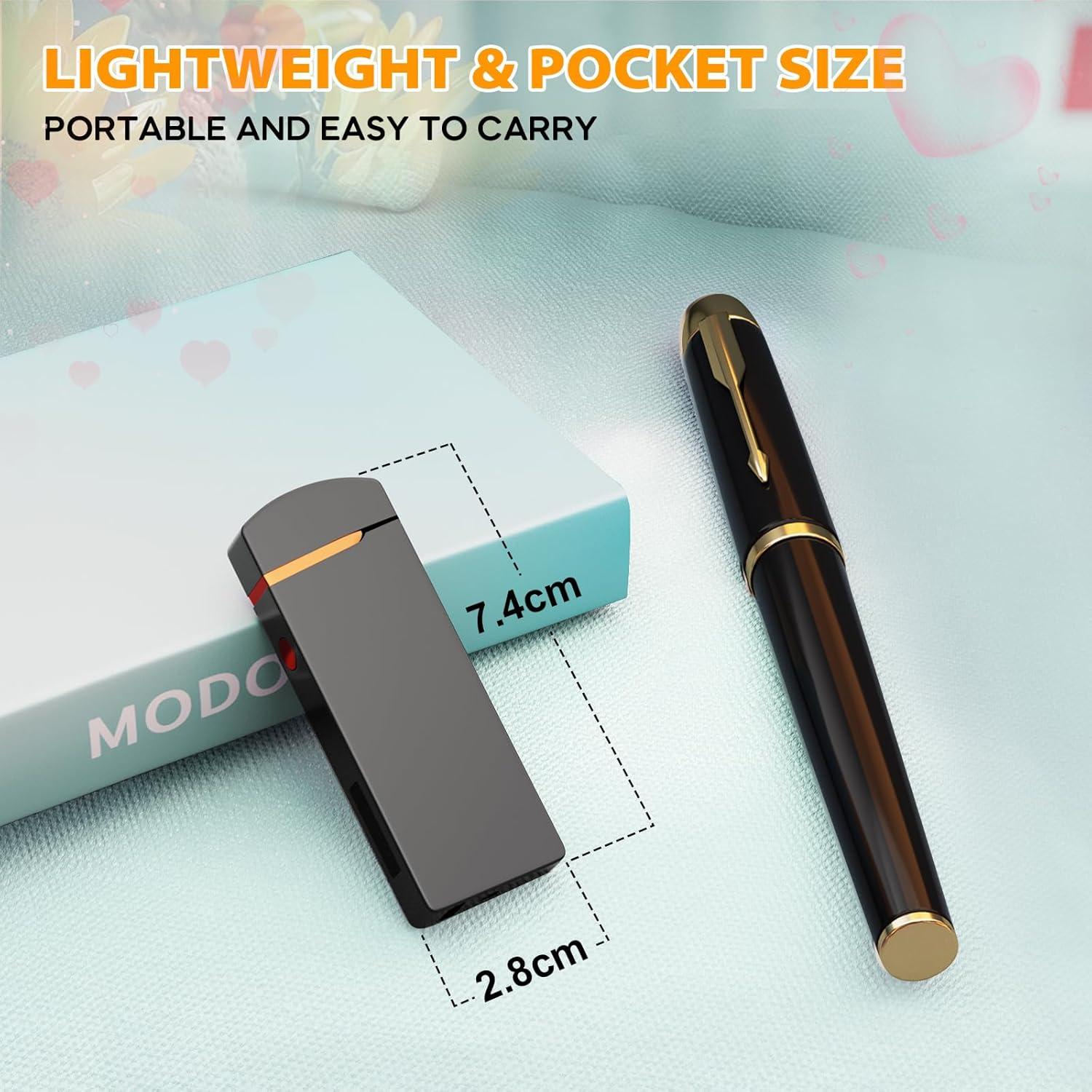 Encendedor Eléctrico Recargable Coquimbo Doble Arco Negro