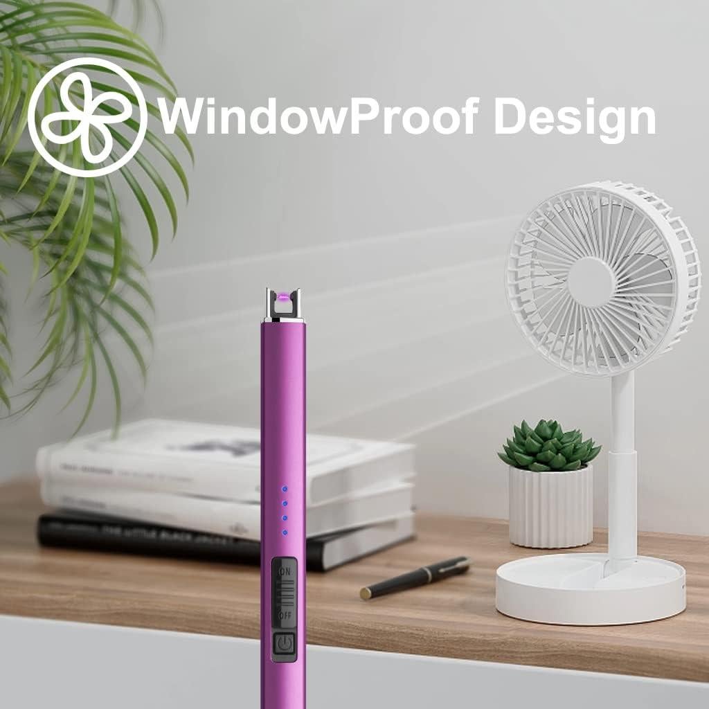 Encendedor Eléctrico Recargable MEETOO Tipo-C Púrpura