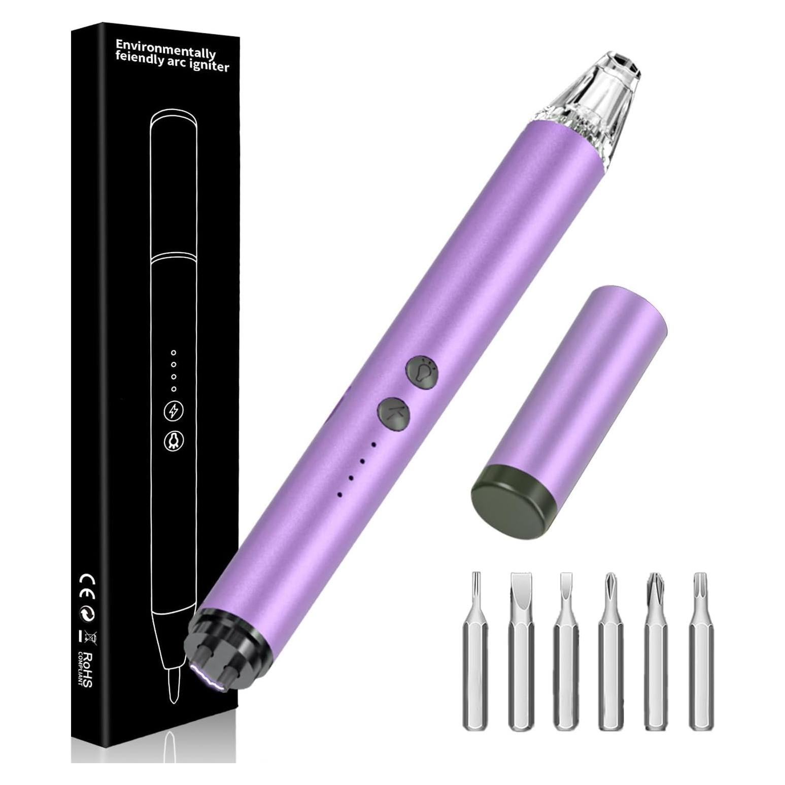 Encendedor Eléctrico Recargable MEIRUBY para Velas Púrpura