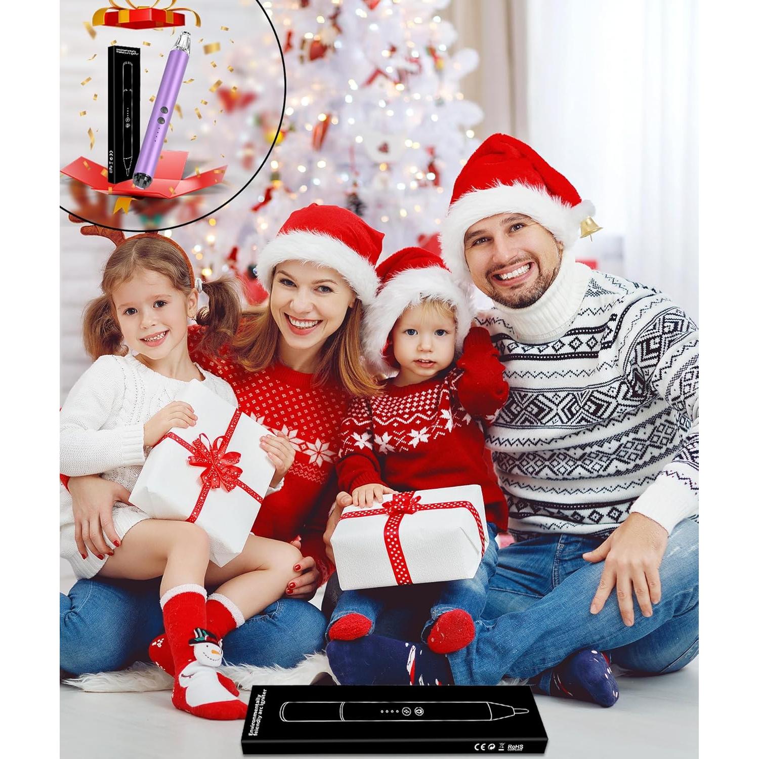 Encendedor Eléctrico Recargable MEIRUBY para Velas Púrpura