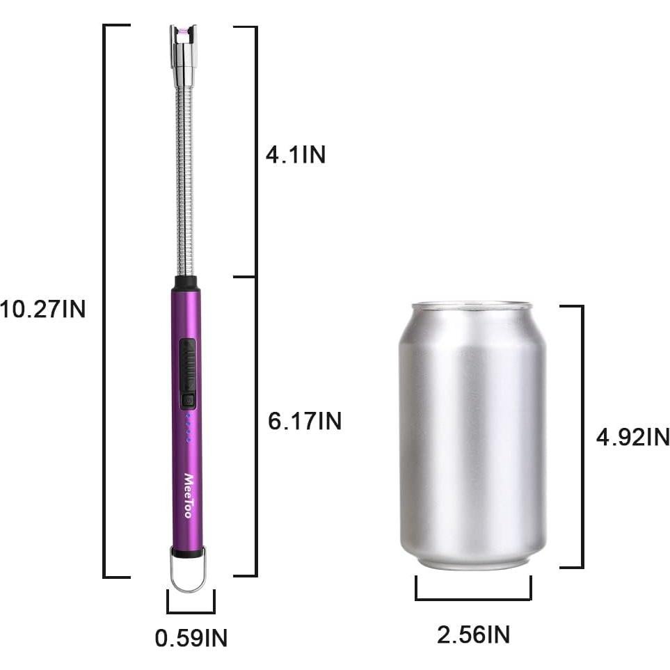 Encendedor Eléctrico Recargable MEETOO Vela Púrpura