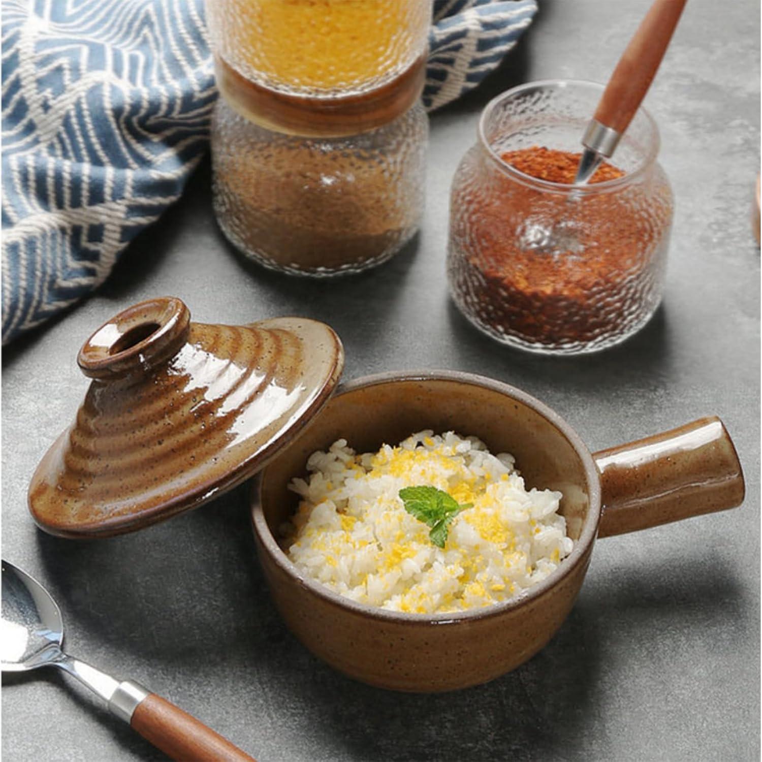 Cocinador de Huevos de Cerámica WDCFXY 340g con Tapa