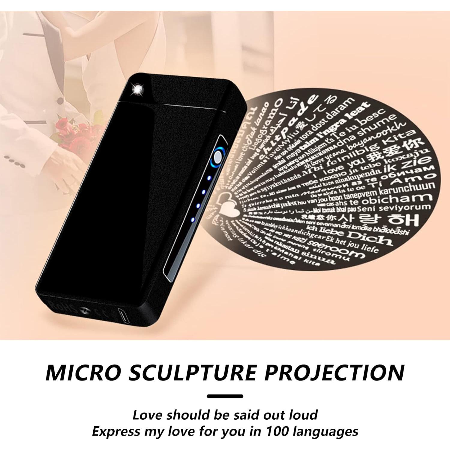 Encendedor Eléctrico BABOBIU Plasma Recargable USB Negro Mate