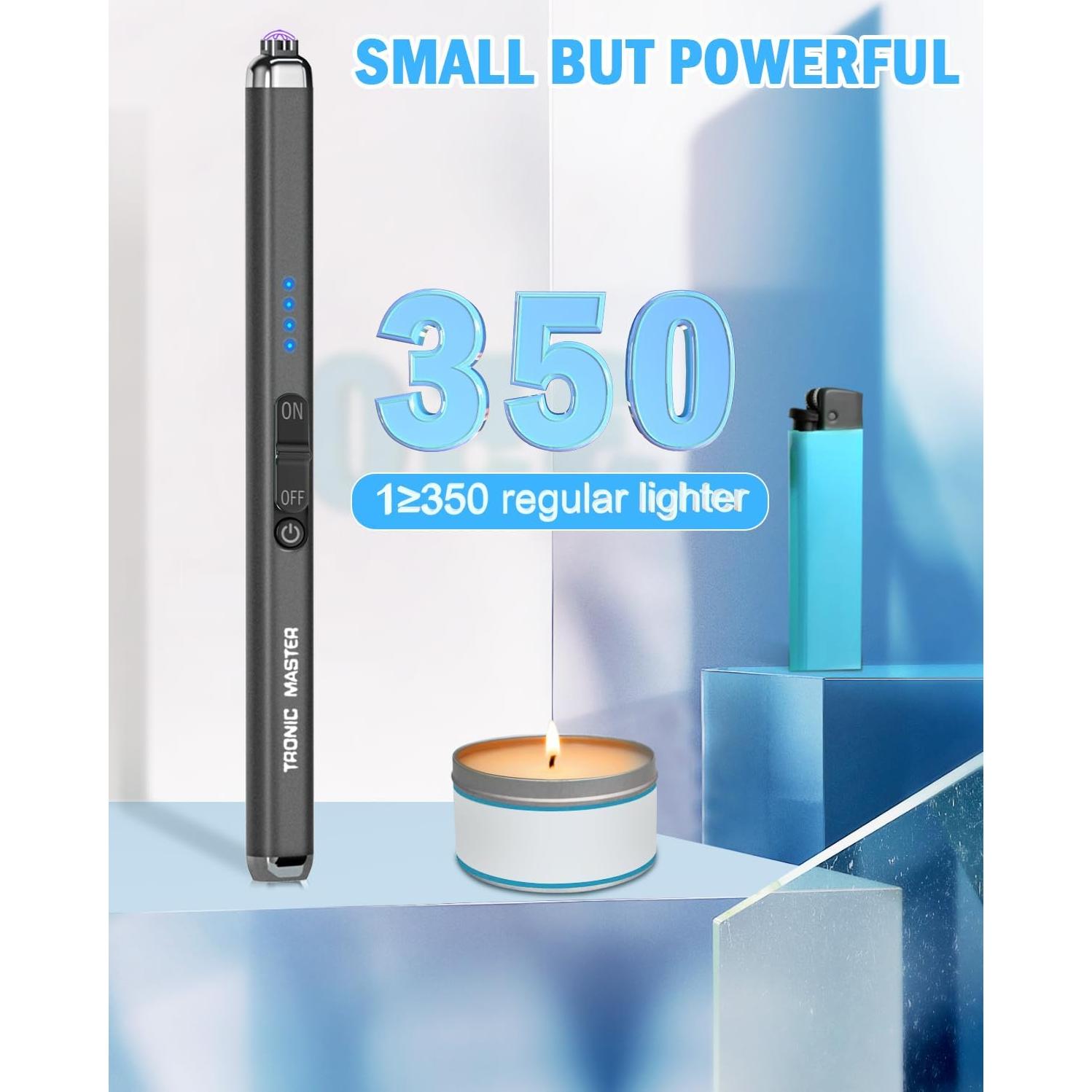 Encendedor Eléctrico Recargable TRONIC MASTER Doble Arco