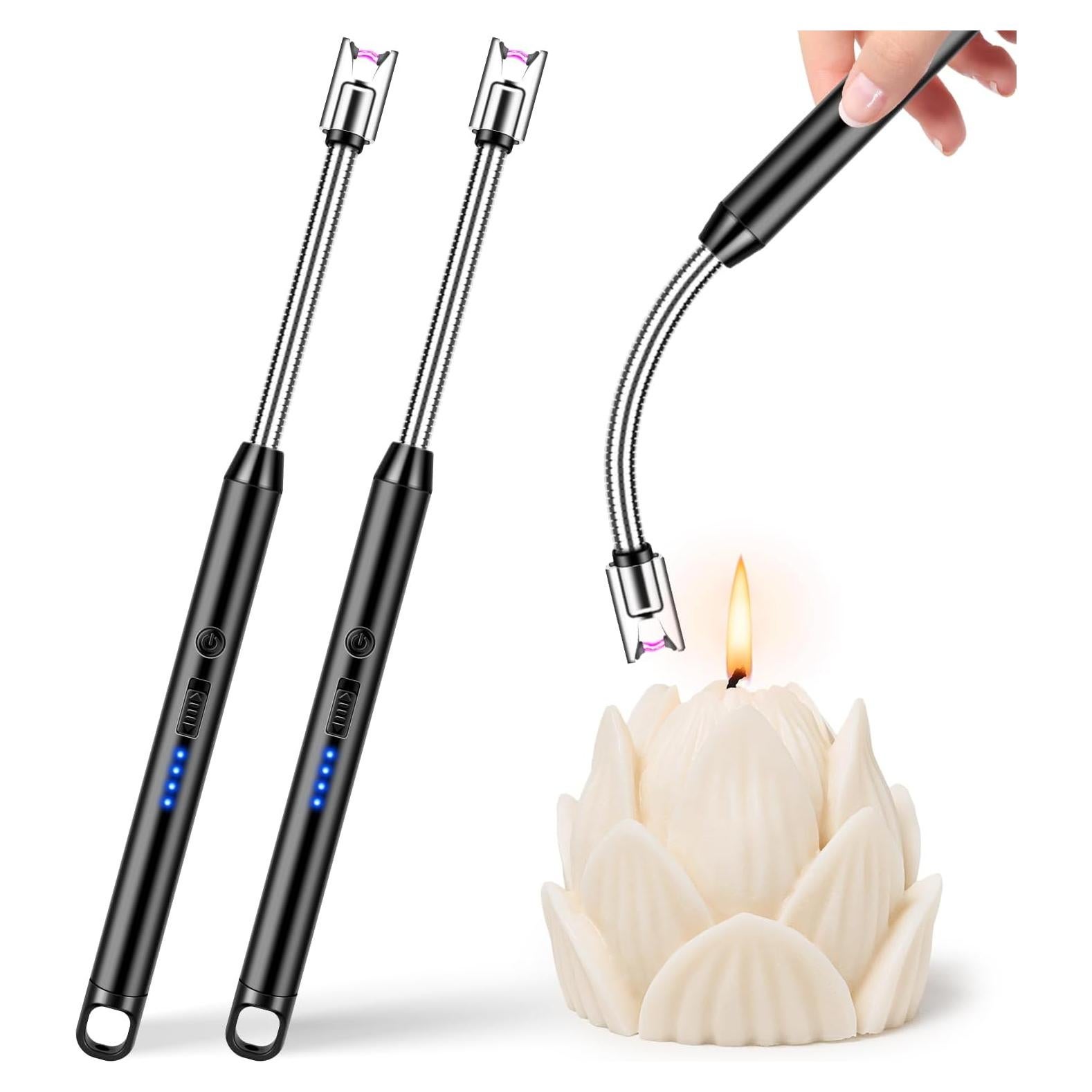 Encendedores Eléctricos LcFun Recargables USB 2 Piezas