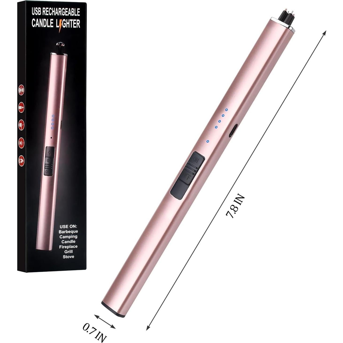 Encendedor Eléctrico Rosa OEAGO para Velas y Camping