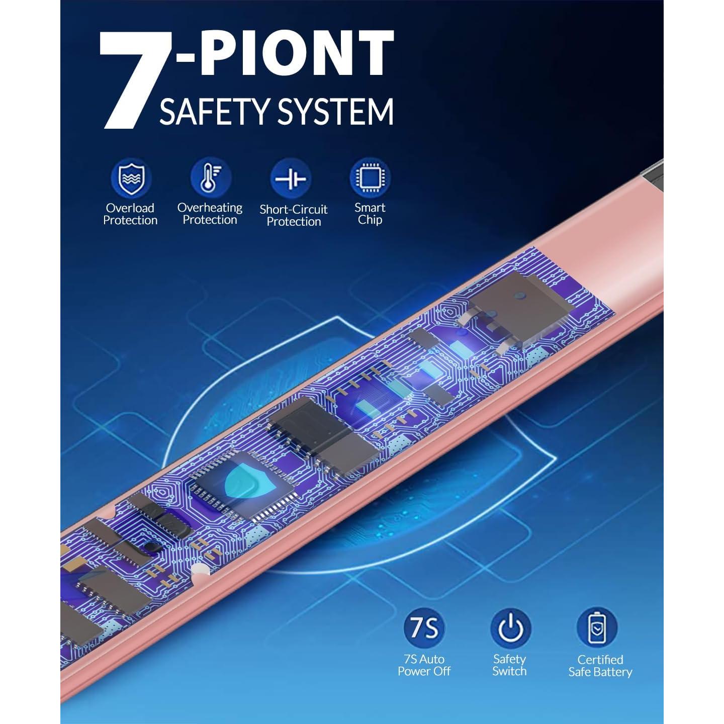 Encendedor Eléctrico IUIRE con Linterna USB Oro Rosa