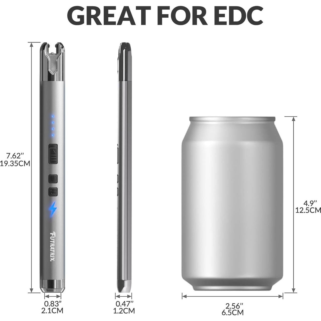 Encendedor Eléctrico IUIRE con Linterna USB Oro Rosa