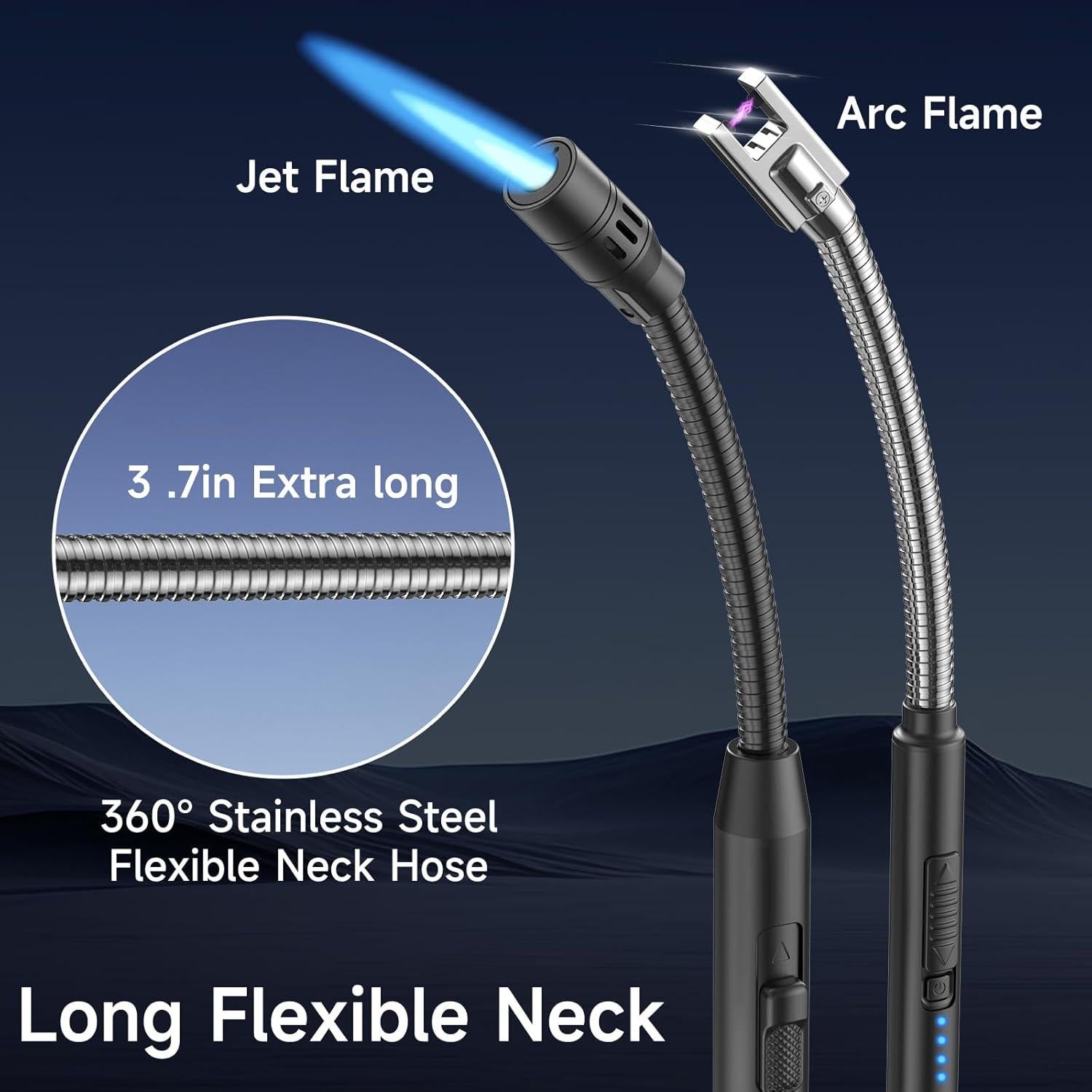 Paquete de 2 Encendedores Flexibles Flame Bird Butano USB