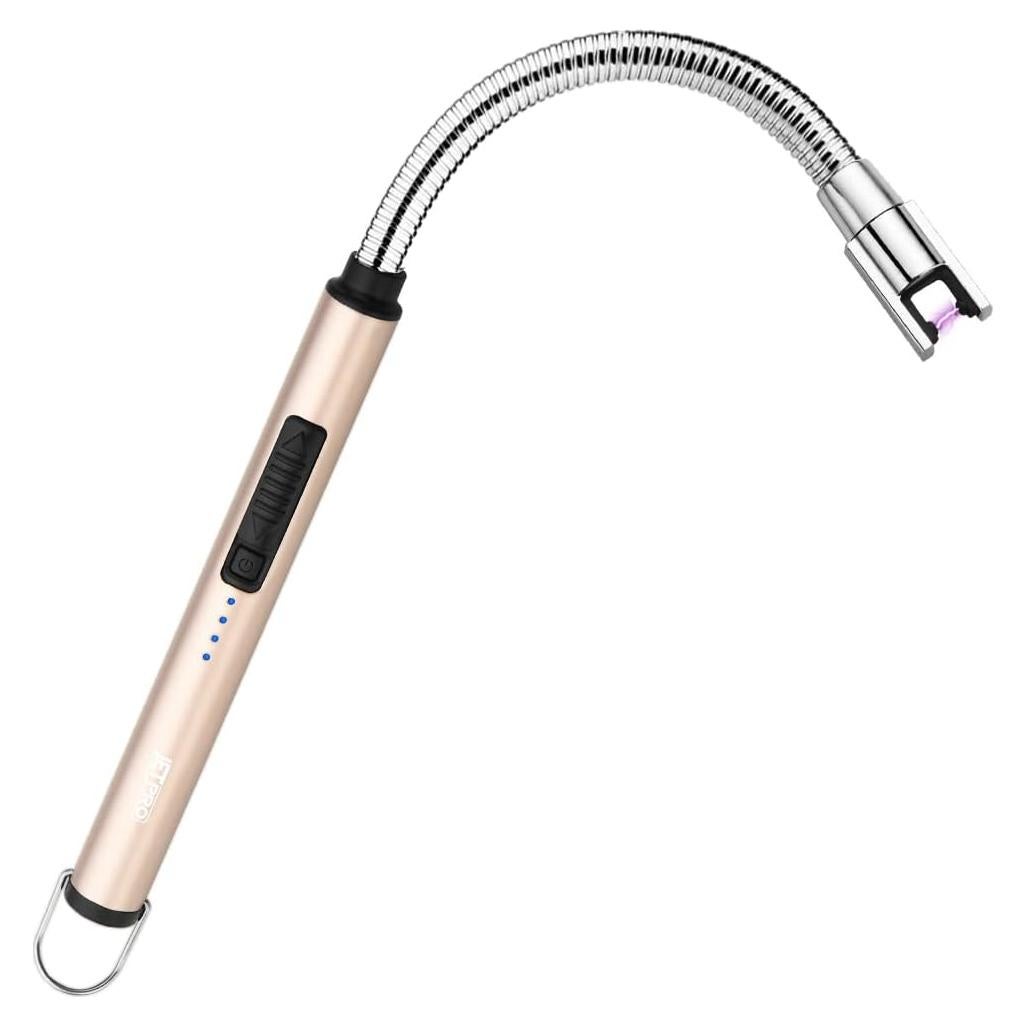 Encendedor recargable USB JETPRO oro 360° flexible