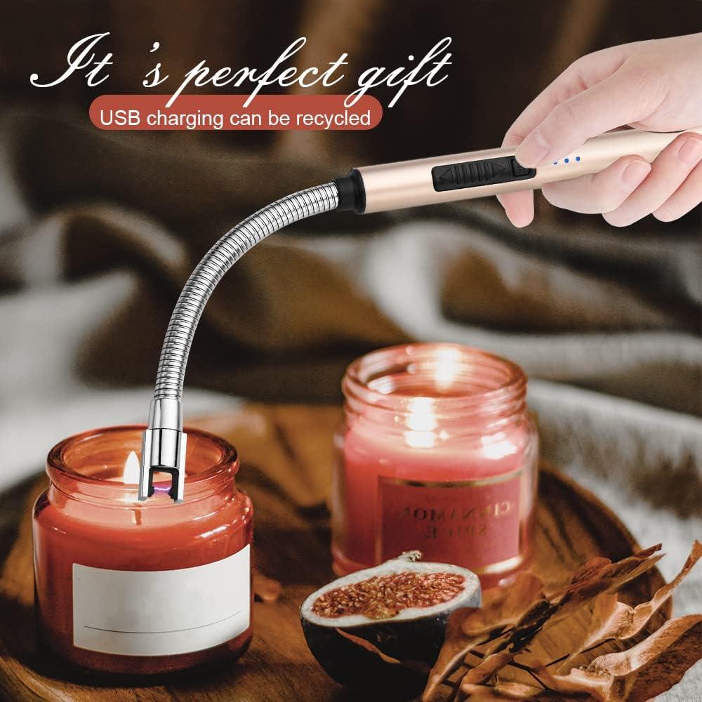 Encendedor recargable USB JETPRO oro 360° flexible