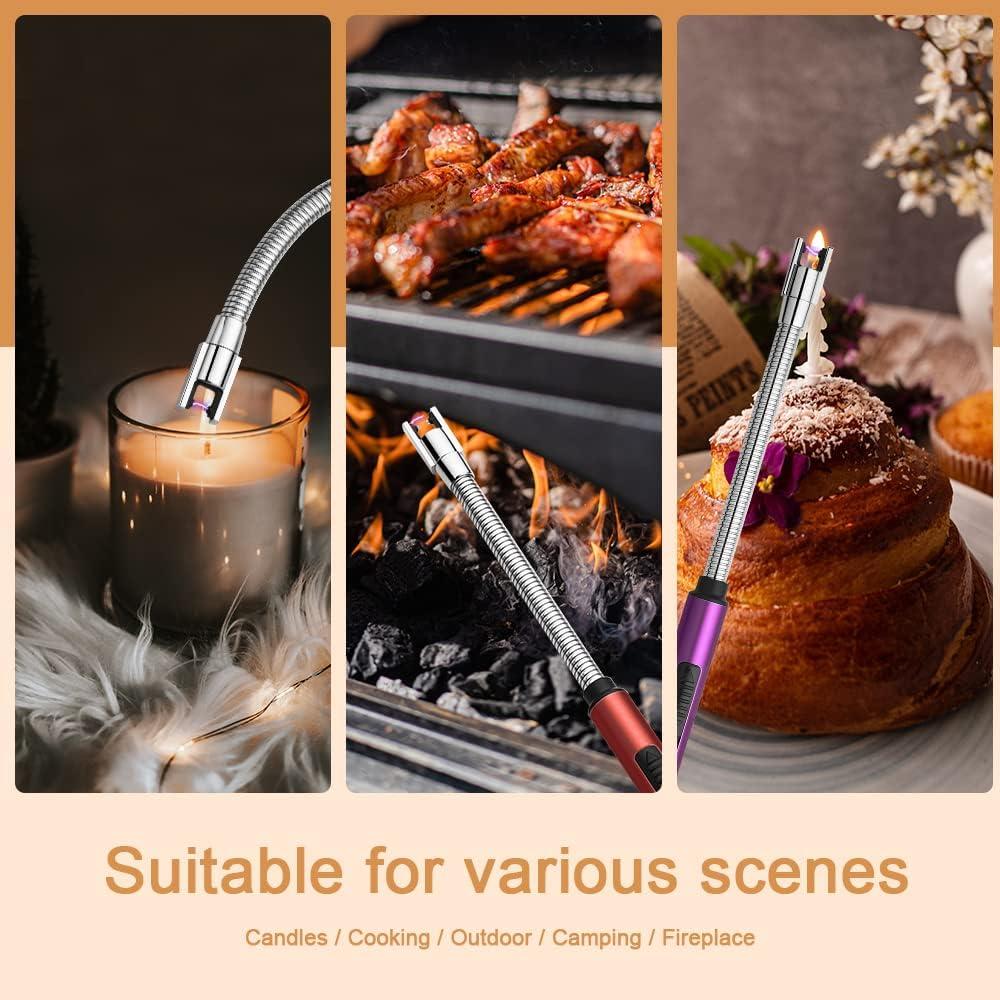 Encendedor recargable USB JETPRO oro 360° flexible