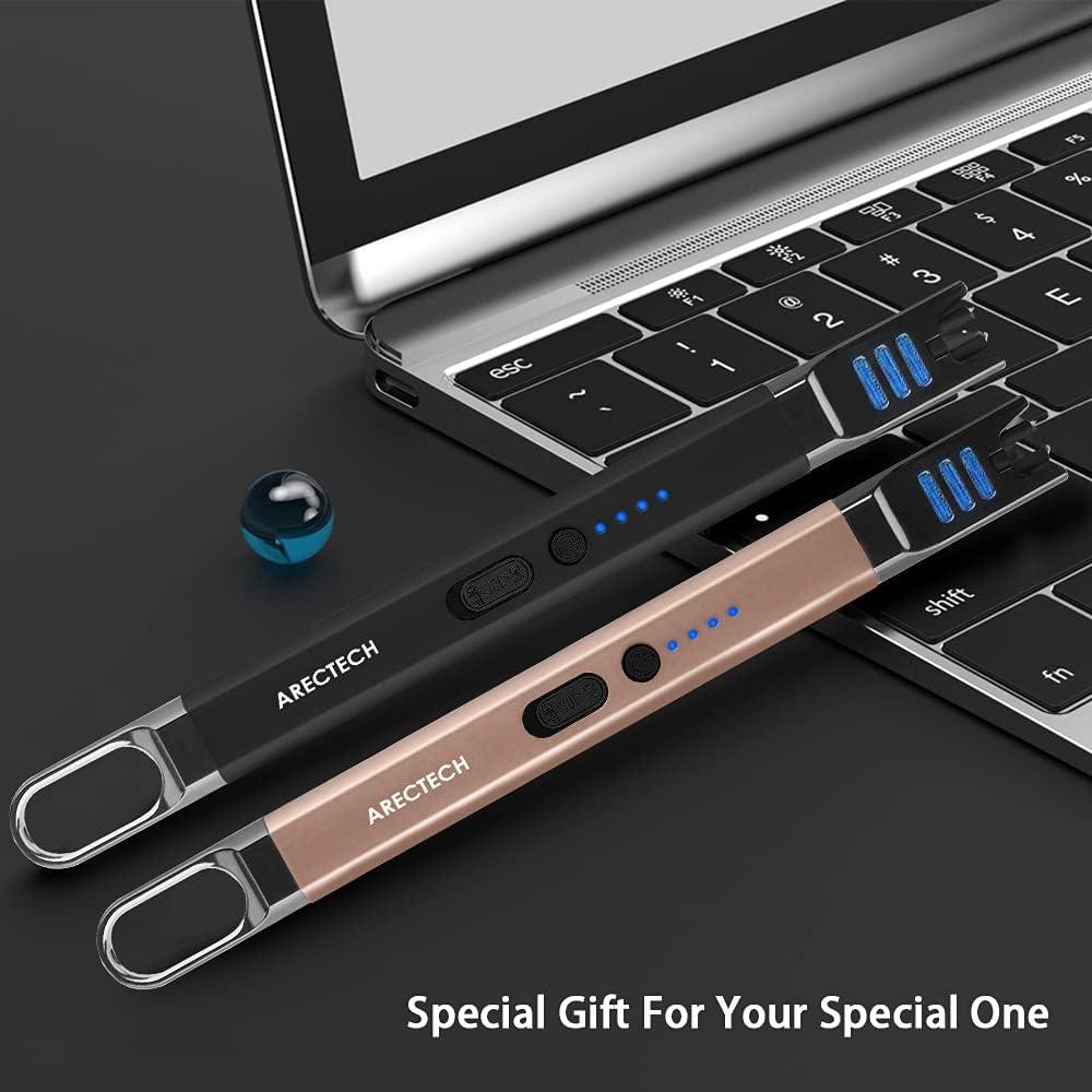 Encendedor Eléctrico Recargable ARECTECH Larga Punta 2 Pzs