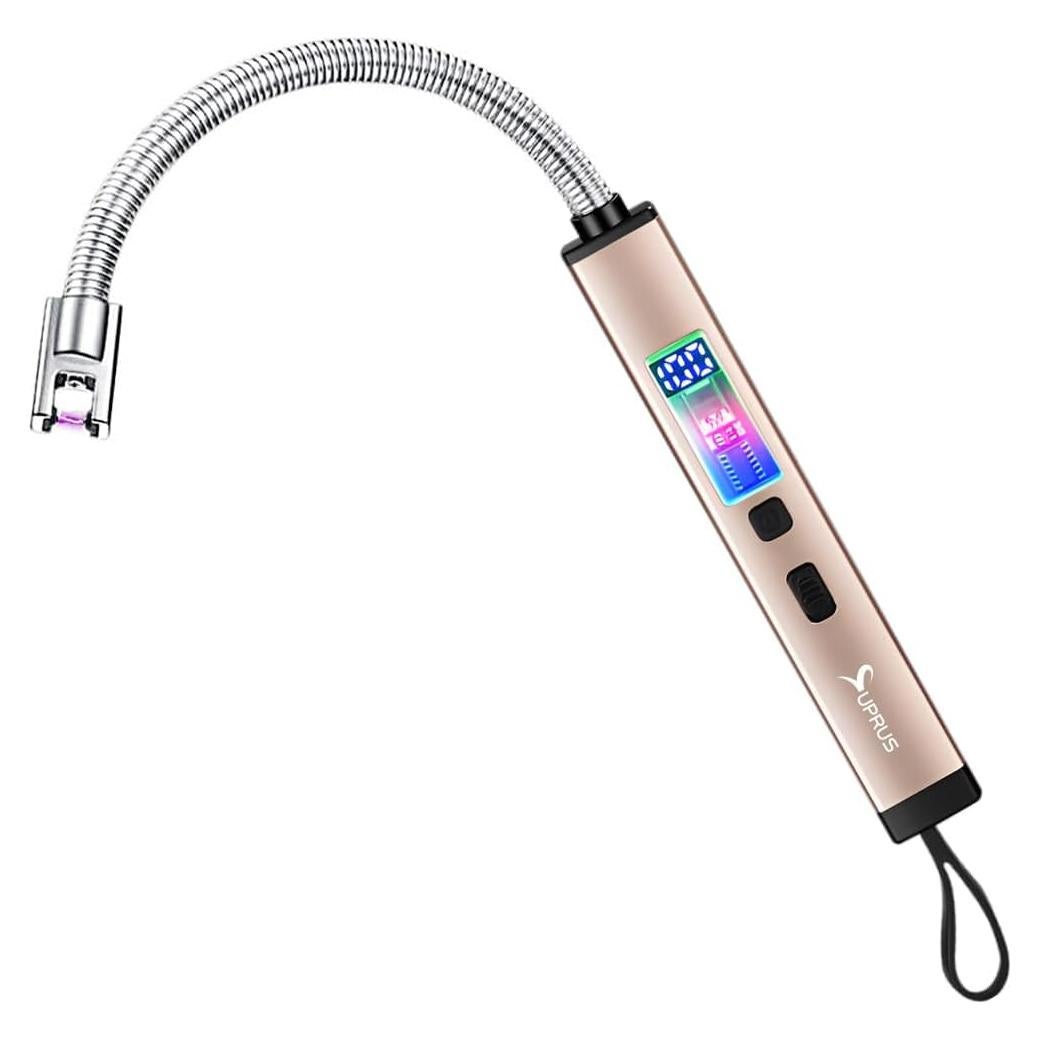 Encendedor Eléctrico SUPRUS Recargable USB-C 360° Dorado