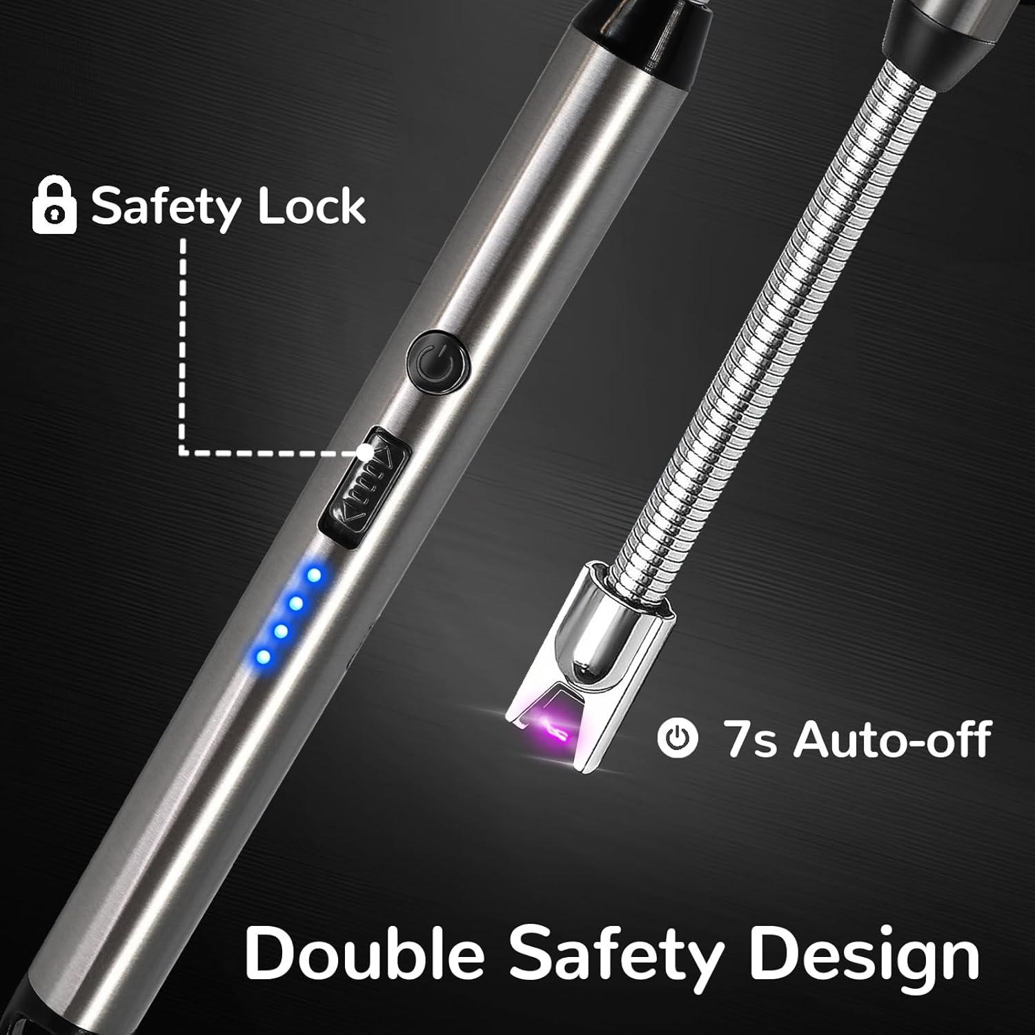 Paquete 2 Encendedores Eléctricos Laffizz Cuello Flexible