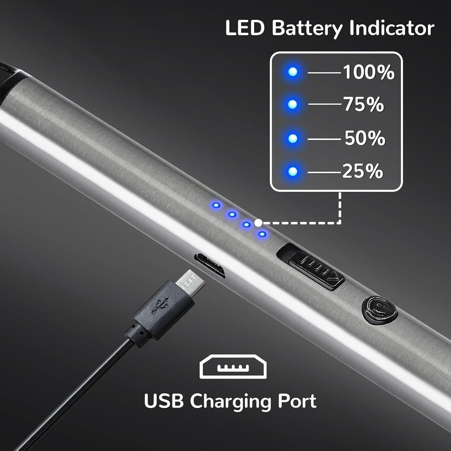 Paquete 2 Encendedores Eléctricos Laffizz Cuello Flexible