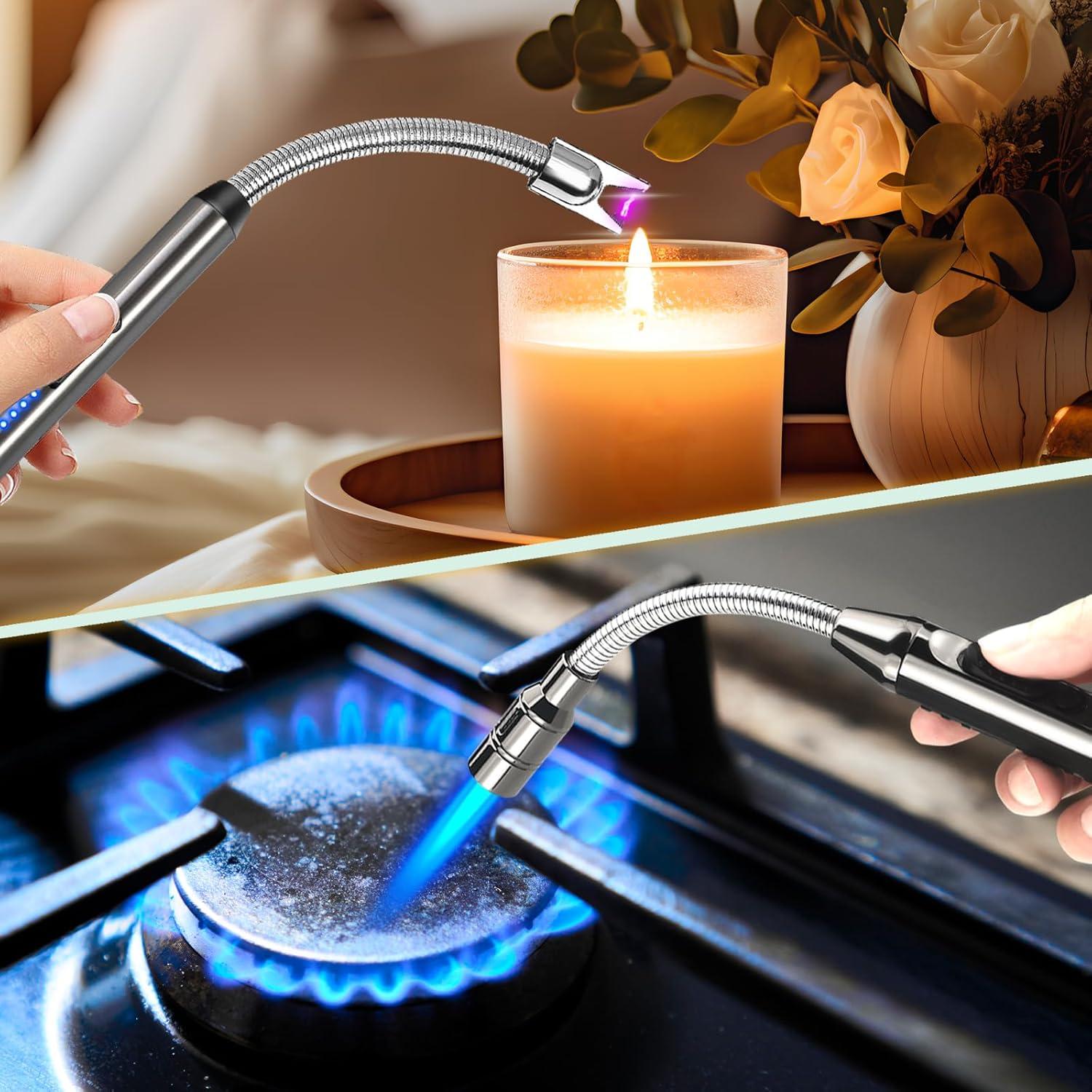 Paquete 2 Encendedores Eléctricos Laffizz Cuello Flexible