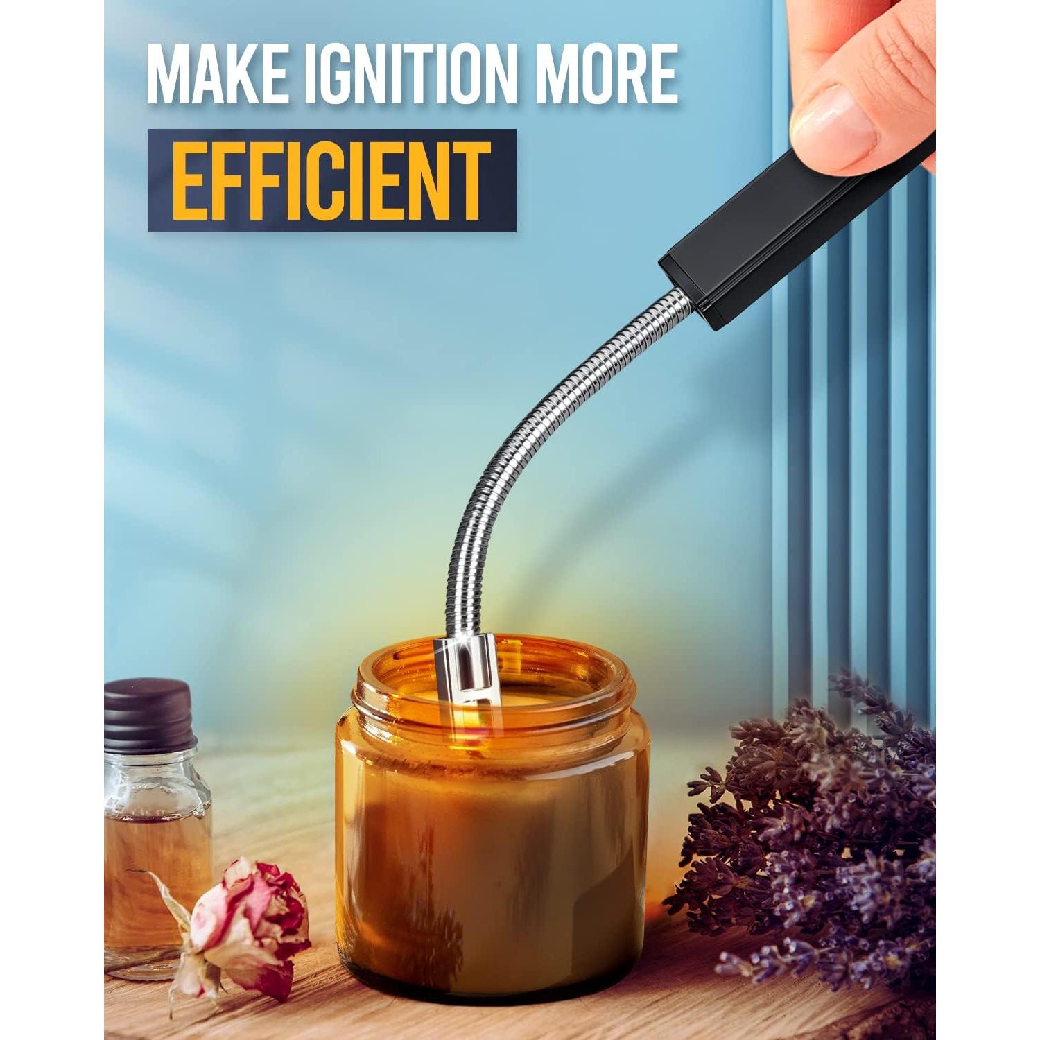 Encendedor Eléctrico Recargable CAREVER Negro 18.74 cm