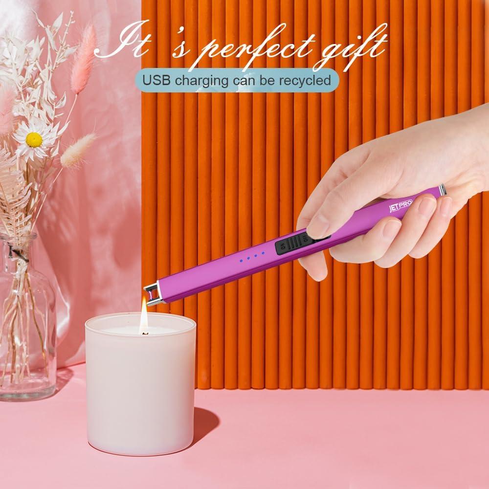 Encendedor Eléctrico JETPRO Recargable USB a Prueba de Viento