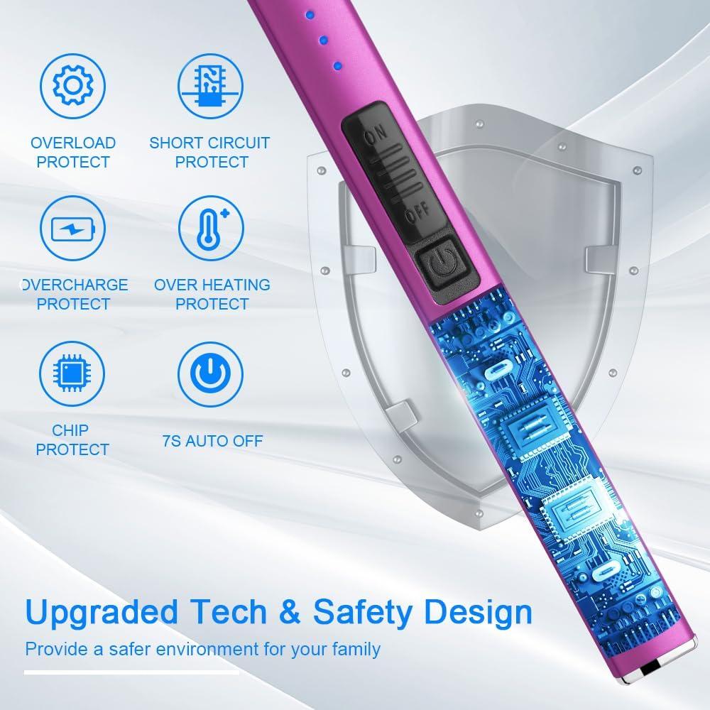 Encendedor Eléctrico JETPRO Recargable USB a Prueba de Viento