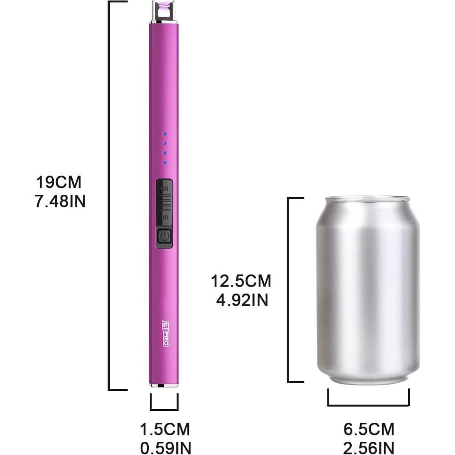 Encendedor Eléctrico JETPRO Recargable USB a Prueba de Viento