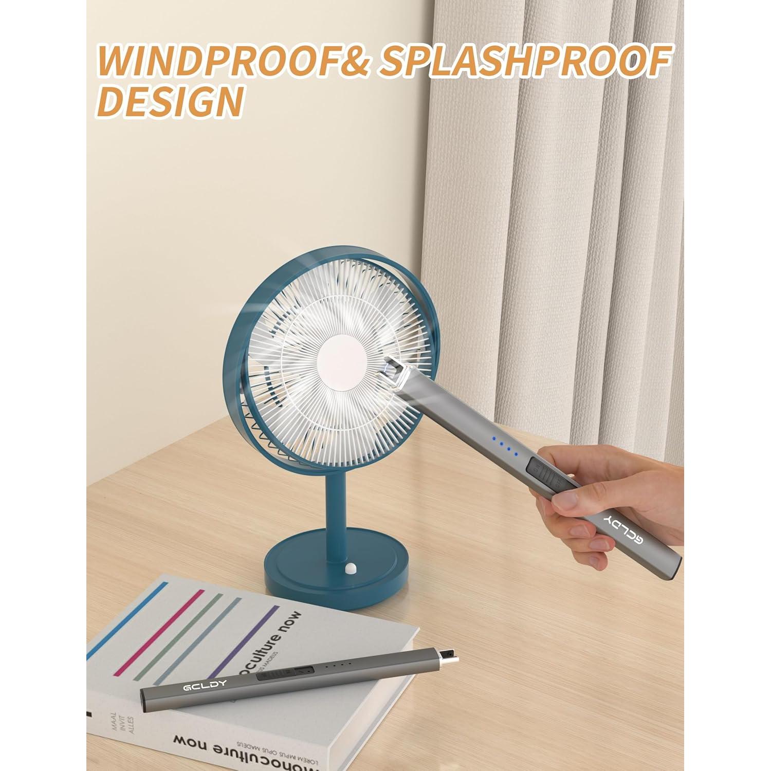 Encendedor Eléctrico Gcldy USB Recargable a Prueba de Viento