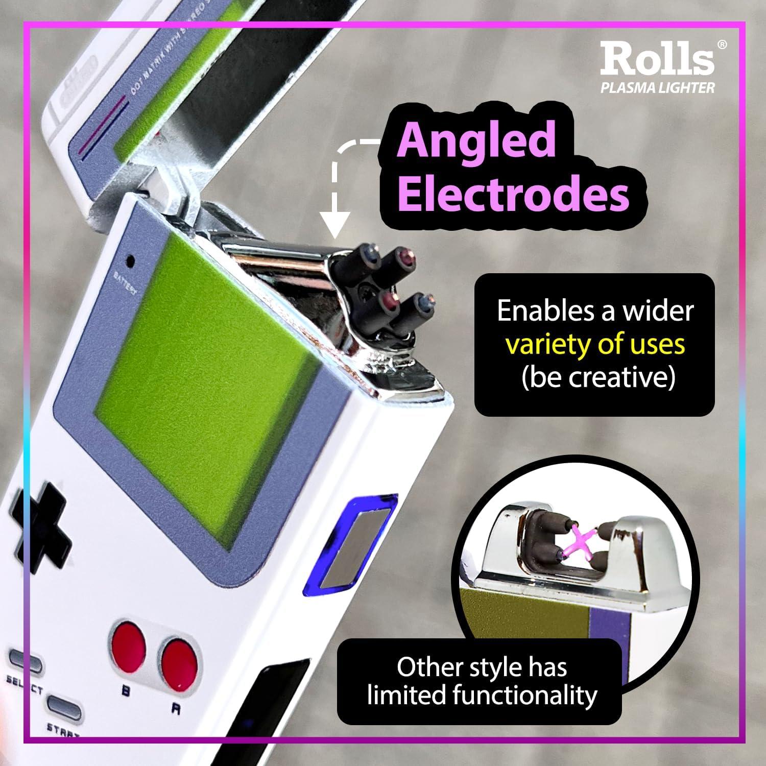 Encendedor Eléctrico Rolls Plasma Gris Retro Recargable