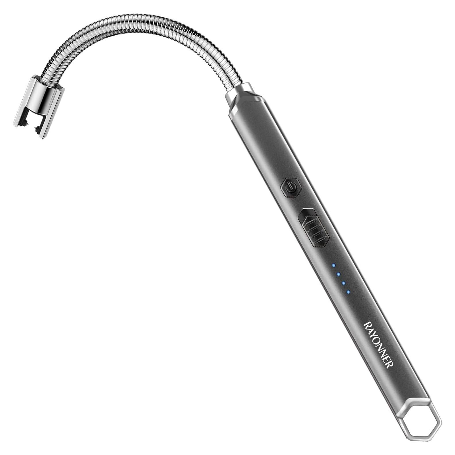 Encendedor Eléctrico RAYONNER USB Recargable Gris