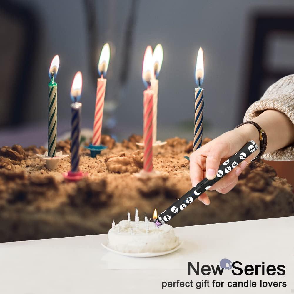 Encendedor Eléctrico SUPRUS USB Tipo C Calavera a Prueba de Viento