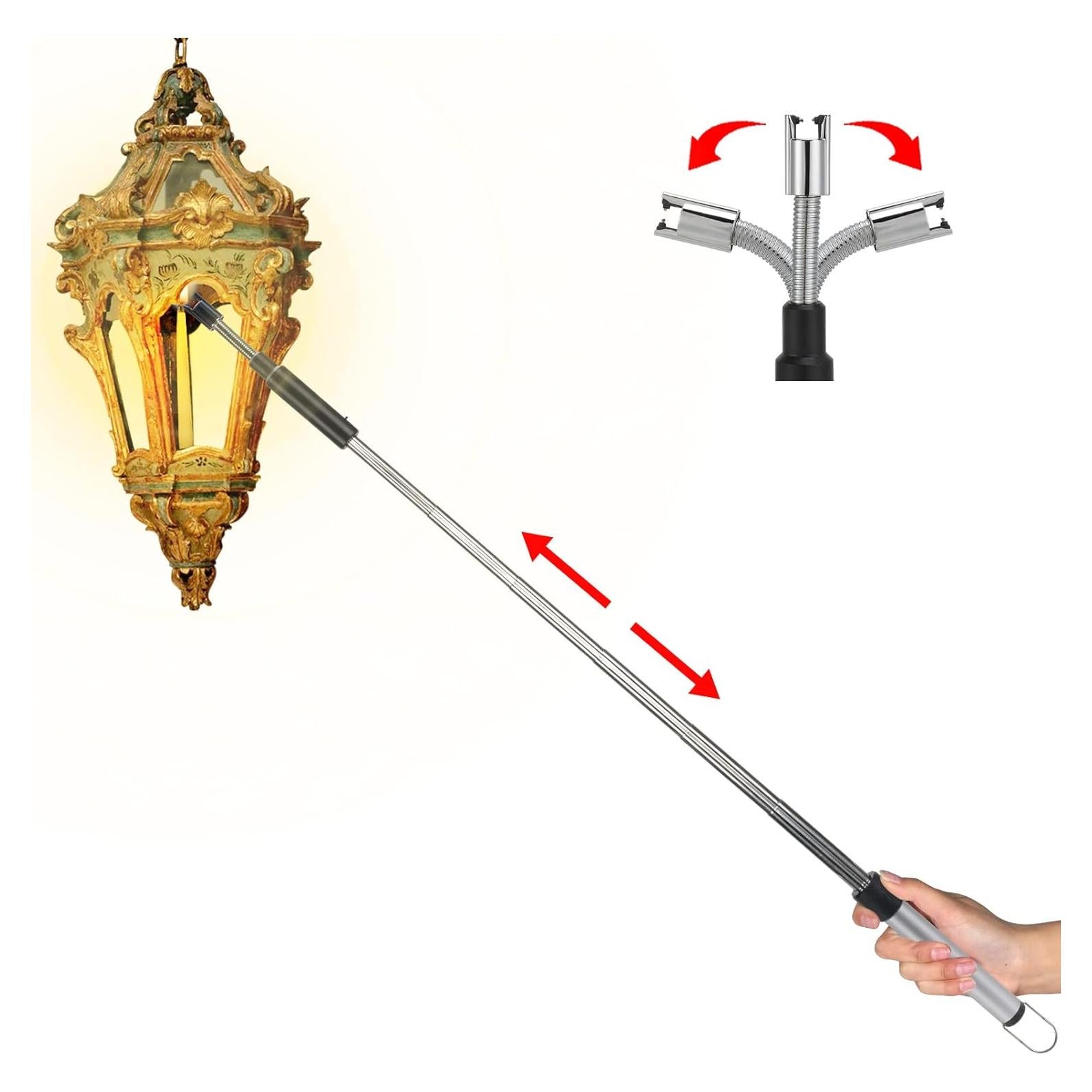 Encendedor Eléctrico Largo XIOKEMY Recargable USB 29-70 cm