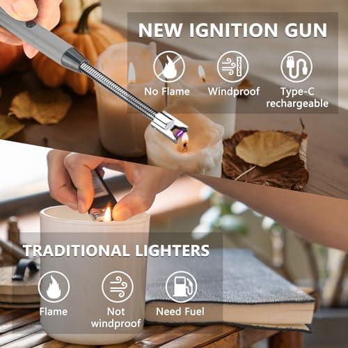 Encendedor Eléctrico Recargable YOZWOO USB con Pantalla LED