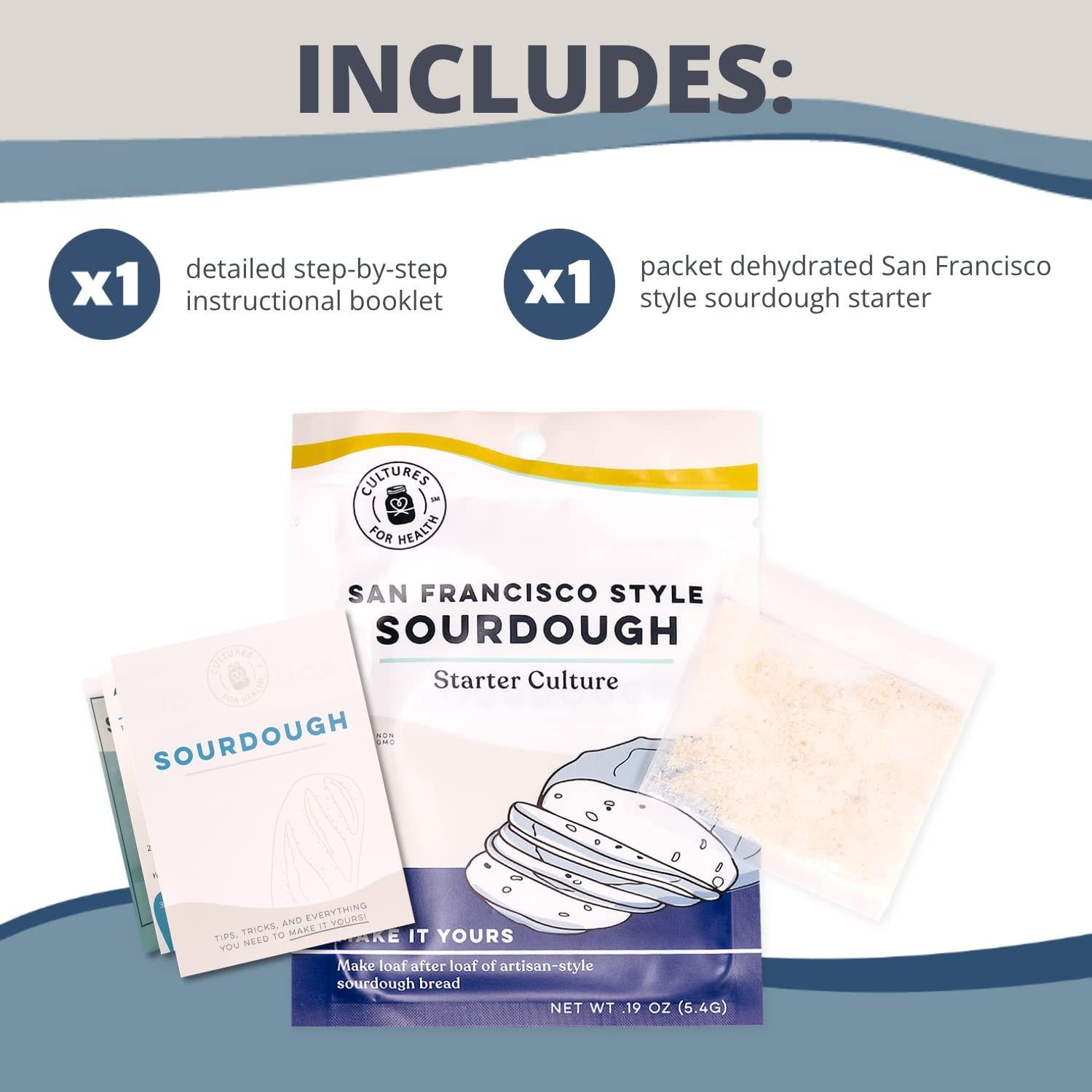 Cultivo de Masa Madre Cultivos para la Salud 5.41g Pan Casero