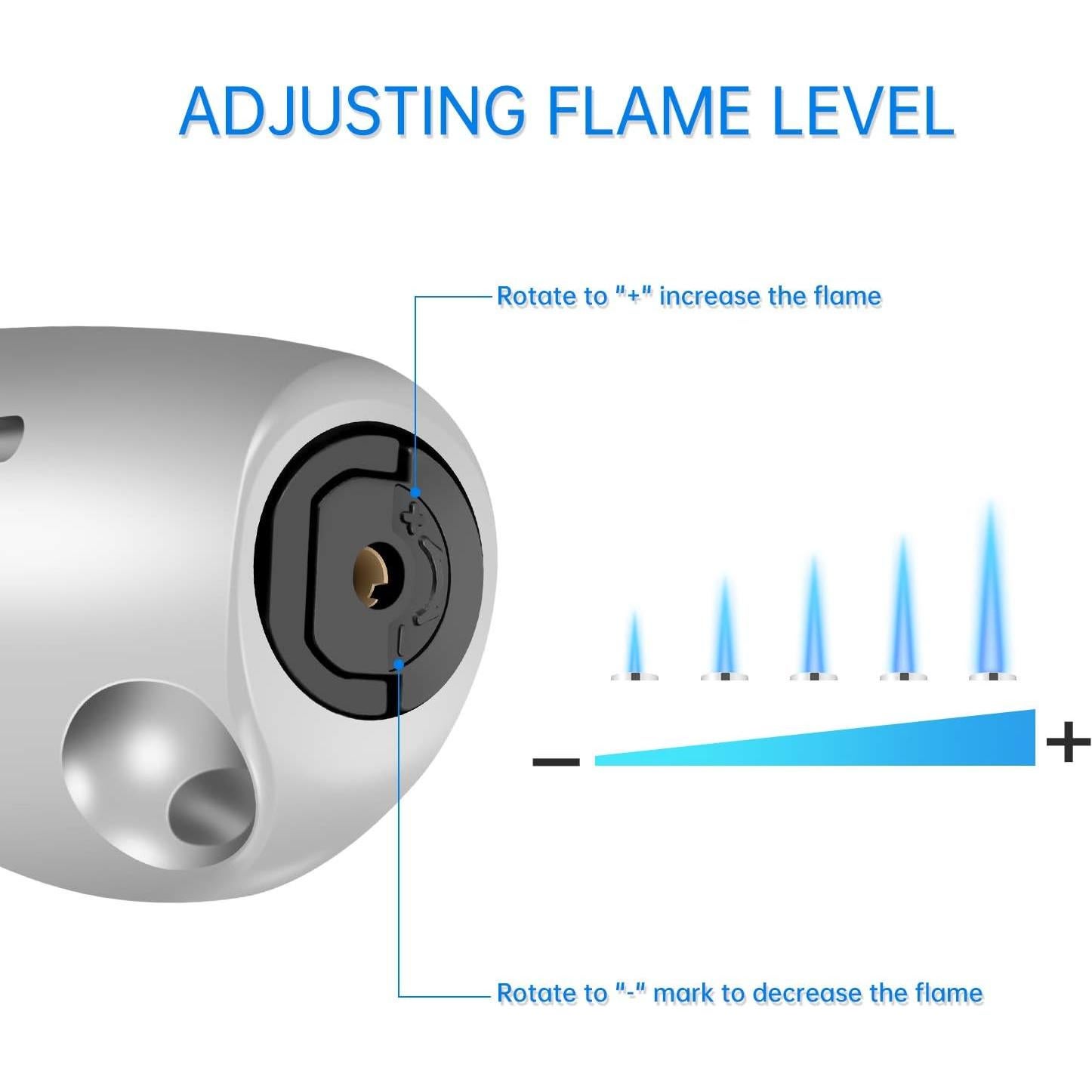Encendedor Butano Antorcha Larga V 1985.5.10 Negro